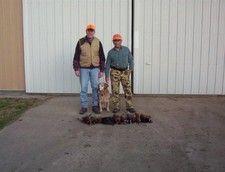 John and Bill with a days limit on opening day of the Kansas Pheasant Season.